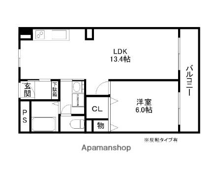 ミシガンハウス浜大津 404｜滋賀県大津市島の関(賃貸マンション1LDK・4階・43.10㎡)の写真 その2