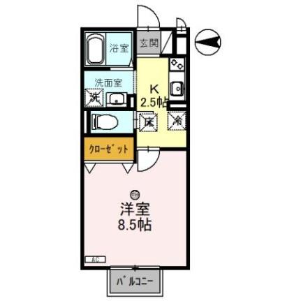 アルボルモニア　II 101｜滋賀県大津市和邇高城(賃貸アパート1K・1階・30.03㎡)の写真 その2