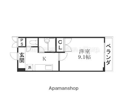 アートプラザ光 4005｜滋賀県草津市野路東４丁目(賃貸マンション1K・2階・26.58㎡)の写真 その2