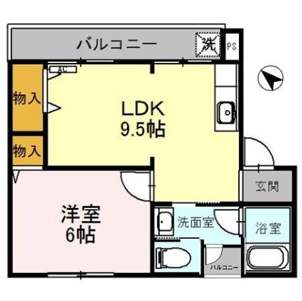 グランコートビワコ C-3｜滋賀県大津市浜大津３丁目(賃貸マンション1LDK・3階・36.99㎡)の写真 その2