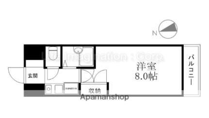 アイランド小野山 601｜滋賀県草津市野路９丁目(賃貸マンション1K・6階・24.50㎡)の写真 その2