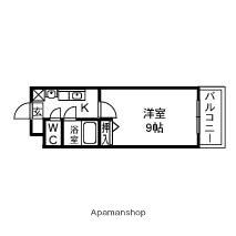 セコンダリー谷畑 302｜滋賀県草津市野村６丁目(賃貸マンション1K・3階・25.50㎡)の写真 その2