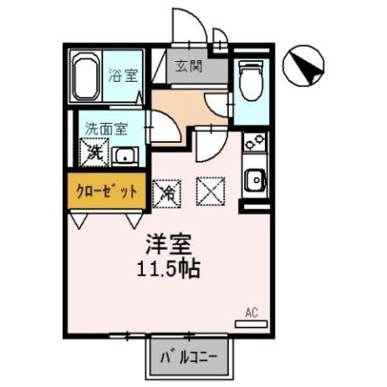 モナリエコート　I 107 ｜ 滋賀県大津市一里山５丁目（賃貸アパート1R・1階・29.44㎡） その2