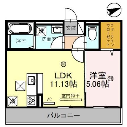 ＦｌｏｒｉａII 102 ｜ 滋賀県大津市穴太２丁目（賃貸アパート1LDK・1階・40.05㎡） その2