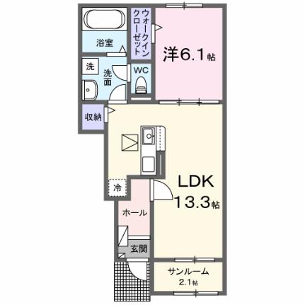 プレミール 102｜滋賀県大津市今堅田２丁目(賃貸アパート1LDK・1階・50.05㎡)の写真 その2