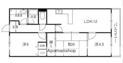 ユニライフ新田辺 313｜京都府京田辺市河原北口(賃貸マンション3LDK・3階・60.09㎡)の写真 その2