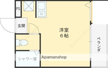 大阪府枚方市新之栄町(賃貸マンション1R・2階・18.00㎡)の写真 その2