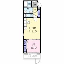 プロムナード　Ｘ 105 ｜ 大阪府枚方市桜町（賃貸アパート1LDK・1階・43.92㎡） その2