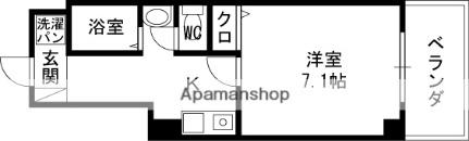 Ｍ’プラザ香里五番館 ｜大阪府寝屋川市松屋町(賃貸マンション1K・3階・24.10㎡)の写真 その2