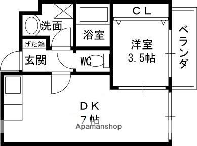 シティコート布施駅前 ｜大阪府東大阪市長堂２丁目(賃貸マンション1DK・4階・28.00㎡)の写真 その2