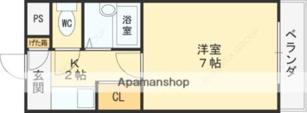 大阪府東大阪市友井３丁目(賃貸マンション1K・3階・20.00㎡)の写真 その2