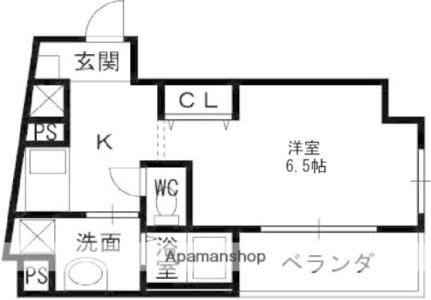 ドミールフセ 403｜大阪府東大阪市足代３丁目(賃貸マンション1R・4階・26.38㎡)の写真 その2