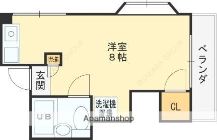 大阪府東大阪市友井３丁目(賃貸マンション1R・2階・18.00㎡)の写真 その2