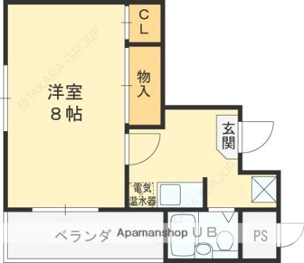 大阪府東大阪市御厨栄町２丁目(賃貸マンション1K・2階・22.00㎡)の写真 その2