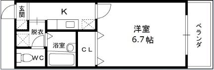 アンプルール　フェール　寿 205｜大阪府東大阪市寿町３丁目(賃貸マンション1K・2階・23.18㎡)の写真 その2