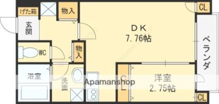 ル・プラトー 205｜大阪府東大阪市小阪本町２丁目(賃貸アパート1LDK・2階・33.53㎡)の写真 その2