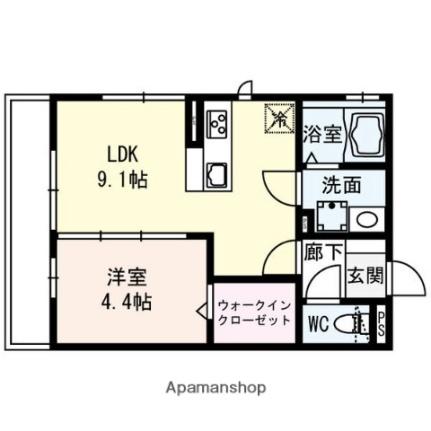 ええいろ 101｜大阪府東大阪市西堤学園町２丁目(賃貸アパート1LDK・1階・34.66㎡)の写真 その2