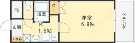 ジオ・グランデ高井田 705｜大阪府東大阪市川俣１丁目(賃貸マンション1K・7階・23.00㎡)の写真 その2