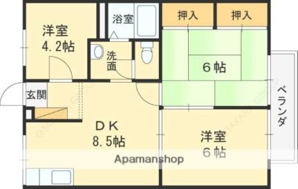 大阪府堺市中区福田(賃貸アパート3DK・1階・52.00㎡)の写真 その2