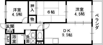 カーサフィオーレ壱番館 507｜大阪府八尾市福万寺町南４丁目(賃貸マンション3DK・5階・57.20㎡)の写真 その2