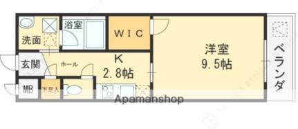 ステラウッド高鷲II 305 ｜ 大阪府羽曳野市高鷲６丁目（賃貸アパート1K・3階・33.40㎡） その2