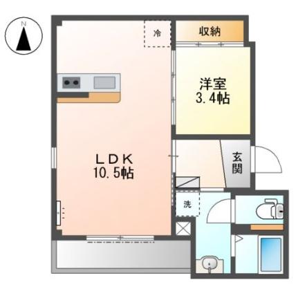 （仮称）松原市高見の里マンション 301｜大阪府松原市高見の里３丁目(賃貸マンション1LDK・3階・35.67㎡)の写真 その2