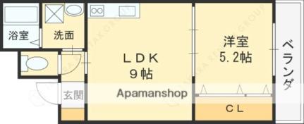 コラッジオ本町 304｜大阪府八尾市本町６丁目(賃貸アパート1LDK・3階・35.19㎡)の写真 その2