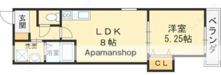 コラッジオ本町 306｜大阪府八尾市本町６丁目(賃貸アパート1LDK・3階・33.12㎡)の写真 その2