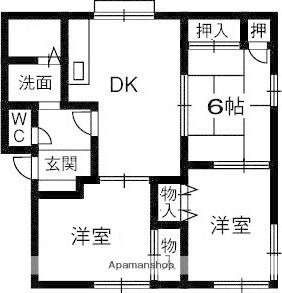 ビューテラス高宮 A105｜大阪府寝屋川市高宮あさひ丘(賃貸アパート3DK・1階・62.75㎡)の写真 その2