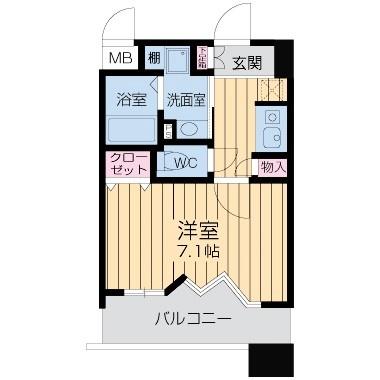 アーバンウェル茨木 903｜大阪府茨木市双葉町(賃貸マンション1R・9階・25.20㎡)の写真 その2