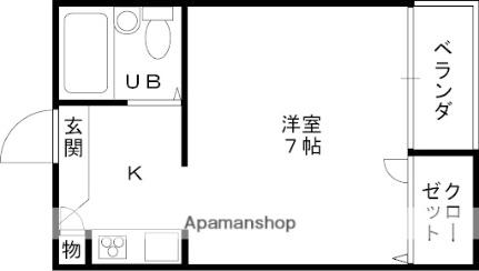 北園マンション 303｜大阪府高槻市北園町(賃貸マンション1R・3階・21.00㎡)の写真 その2