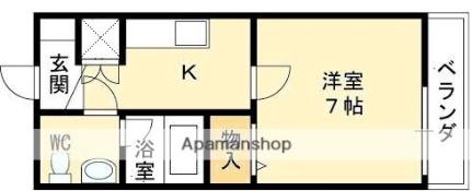 グレーシィ門真 605｜大阪府門真市中町(賃貸マンション1K・6階・24.45㎡)の写真 その2