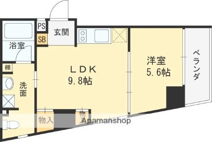 ピコットVII ｜大阪府枚方市新町１丁目(賃貸マンション1LDK・7階・35.00㎡)の写真 その2