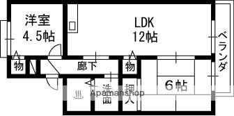 モンテヴェルデ 102｜大阪府高槻市浦堂２丁目(賃貸アパート2LDK・1階・50.12㎡)の写真 その2