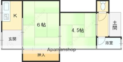 池田柳瀬文化14号棟 103｜大阪府寝屋川市池田１丁目(賃貸アパート2K・1階・30.00㎡)の写真 その2