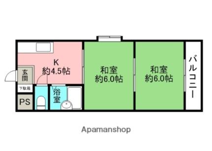 栄光サンプラザ1 401｜大阪府寝屋川市石津南町(賃貸マンション2DK・4階・30.00㎡)の写真 その2