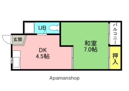 リバーサイドマンション 501｜大阪府枚方市渚西１丁目(賃貸マンション1DK・5階・20.00㎡)の写真 その2