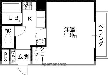 オーシャン藤ヶ丘 205｜大阪府藤井寺市野中１丁目(賃貸マンション1K・2階・24.00㎡)の写真 その2