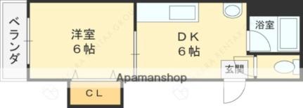 第一コーポ春日荘 410｜大阪府東大阪市横沼町１丁目(賃貸マンション1DK・4階・40.00㎡)の写真 その2