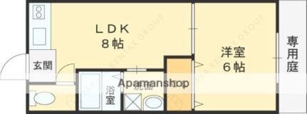 瓢マンション 105｜大阪府東大阪市旭町(賃貸マンション1LDK・1階・33.00㎡)の写真 その2