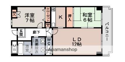 コンフォートヴィラ緑橋 102｜大阪府大阪市城東区東中浜８丁目(賃貸マンション2LDK・1階・68.00㎡)の写真 その2