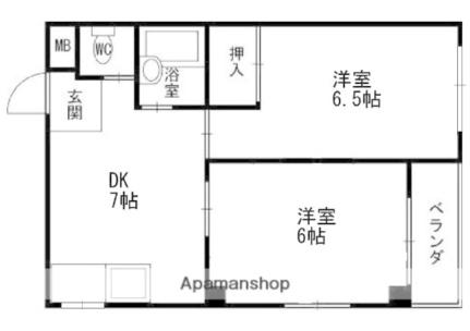 メゾンはた 4D｜大阪府寝屋川市秦町(賃貸マンション2DK・3階・36.00㎡)の写真 その2