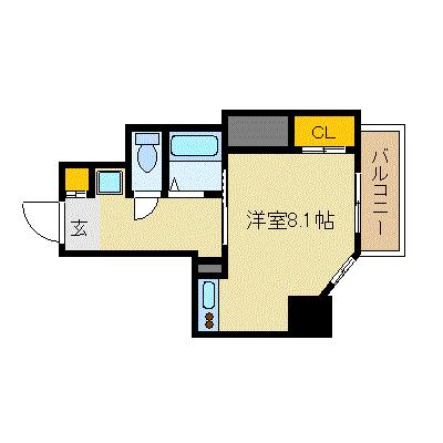 ル・パルトネール梅田北 704｜大阪府大阪市北区豊崎１丁目(賃貸マンション1R・7階・22.92㎡)の写真 その2