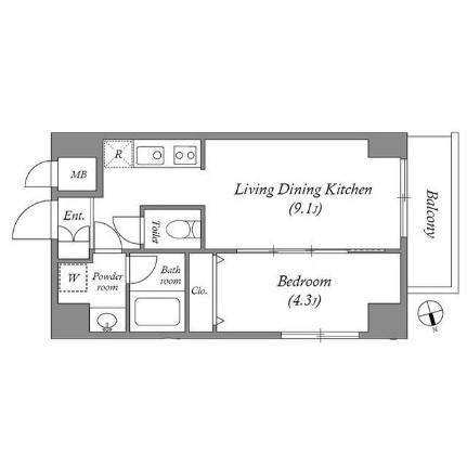 ＢＲＯＡＤ大阪天満ＲＥＳＩＤＥＮＣＥ 0702｜大阪府大阪市北区天満２丁目(賃貸アパート1LDK・7階・31.12㎡)の写真 その2