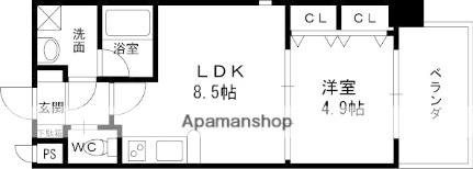 Ｃｈｏｅｉ65　プレジオ中津 505｜大阪府大阪市北区大淀北１丁目(賃貸マンション1LDK・5階・38.65㎡)の写真 その2