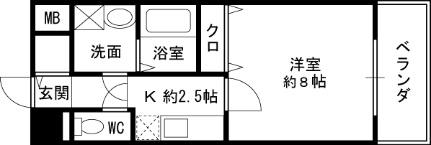 サニーレジデンス吉野 403｜大阪府大阪市福島区吉野４丁目(賃貸マンション1K・4階・29.53㎡)の写真 その2