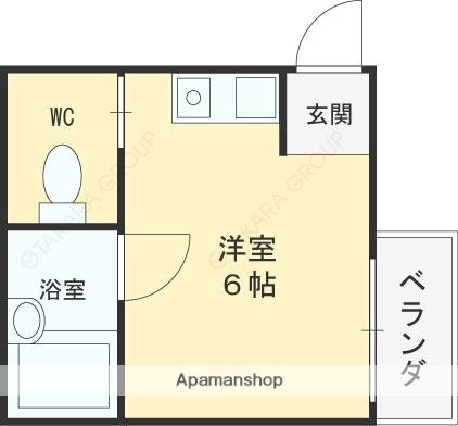 ハイツ菱屋 3B｜大阪府東大阪市菱屋西５丁目(賃貸マンション1R・3階・11.49㎡)の写真 その2