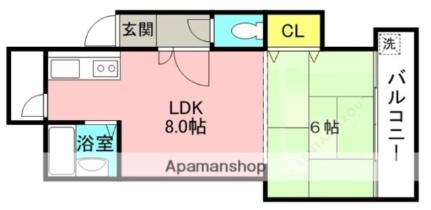 コーポ静 102｜大阪府東大阪市菱屋西３丁目(賃貸マンション1LDK・1階・32.00㎡)の写真 その2