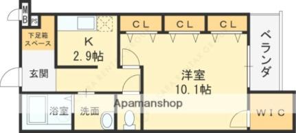 Ｆｕｊｉ　ｅｓｐａｃｅ　ｈｅｕｒｅｕｘ 0105｜大阪府東大阪市新庄２丁目(賃貸アパート1K・1階・41.25㎡)の写真 その2