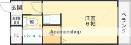 シティーハイツ弥刀 505｜大阪府東大阪市友井５丁目(賃貸マンション1R・5階・19.00㎡)の写真 その2